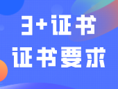 2024年3+证书的证书要求