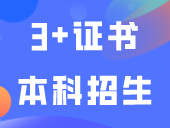 这所3+证书本科招生计划来了