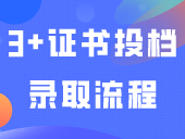 3+证书投档录取流程！快看你是怎样被录取的！